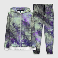 Женский костюм Абстракция - atomic violet in green