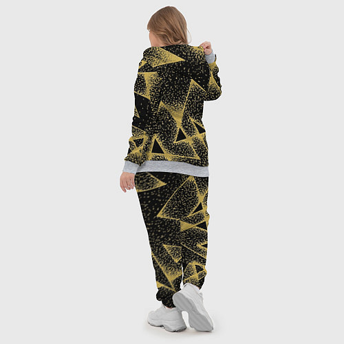 Женский костюм Triangle yellow with dots / 3D-Меланж – фото 5