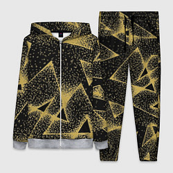 Женский костюм Triangle yellow with dots