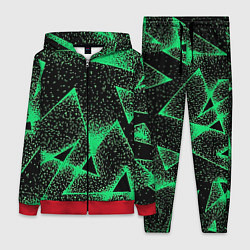 Женский костюм A light green triangle with dots