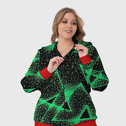 Женский 3D-костюм A light green triangle with dots, цвет: 3D-красный — фото 2
