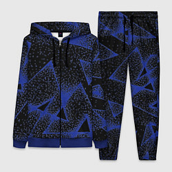 Женский 3D-костюм Triangles with dots, цвет: 3D-синий
