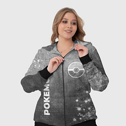 Женский 3D-костюм Pokemon - grey gradient вертикально, цвет: 3D-черный — фото 2