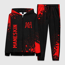 Женский 3D-костюм Maneskin - red gradient вертикально, цвет: 3D-черный