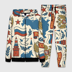 Женский костюм Российский патриотический узор