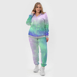 Женский 3D-костюм Космический бледный розово-синий, цвет: 3D-меланж — фото 2