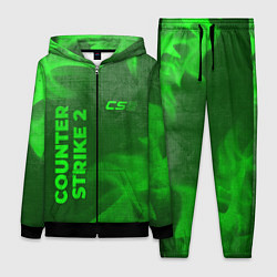 Женский костюм Counter Strike 2 - green gradient вертикально