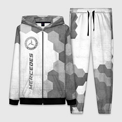 Женский костюм Mercedes - white gradient по-вертикали