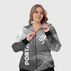 Женский 3D-костюм Portal - grey gradient вертикально, цвет: 3D-черный — фото 2