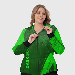 Женский 3D-костюм Dark Souls - green gradient вертикально, цвет: 3D-черный — фото 2