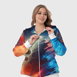 Женский 3D-костюм Разрыв космического тела - нейроарт, цвет: 3D-белый — фото 2