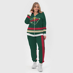 Женский 3D-костюм Миннесота Уайлд хоккей, цвет: 3D-белый — фото 2