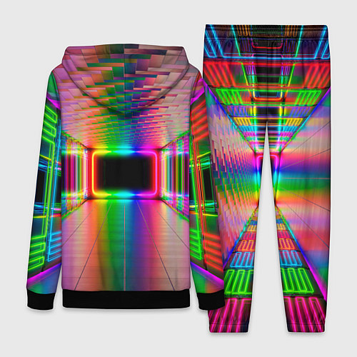 Женский костюм Неоновая галерея / 3D-Черный – фото 2