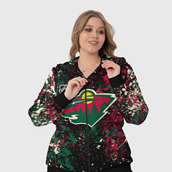 Женский 3D-костюм Minnesota Wild NHL black, цвет: 3D-черный — фото 2