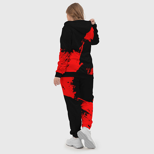 Женский костюм Atlanta Hawks black and red / 3D-Черный – фото 5