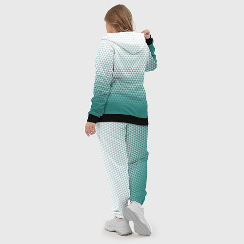 Женский костюм Анахайм Дакс - зеленая геометрия / 3D-Черный – фото 5