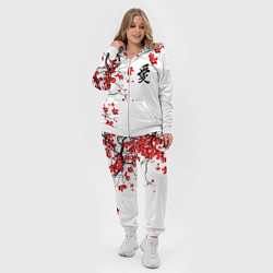 Женский 3D-костюм Сакура с иероглифом Любовь, цвет: 3D-белый — фото 2