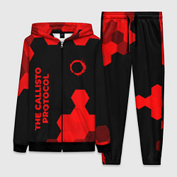 Женский 3D-костюм The Callisto Protocol - red gradient вертикально, цвет: 3D-черный