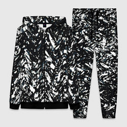 Женский костюм Искажённый пёстрый чёрно-белый