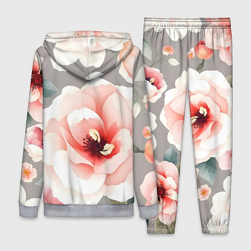 Женский костюм Нежные цветы / 3D-Меланж – фото 2
