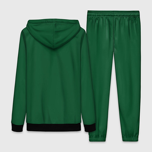 Женский костюм ФК Краснодар - сплошной зеленый цвет / 3D-Черный – фото 2