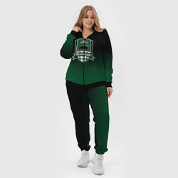 Женский 3D-костюм ФК Краснодар - градиент, цвет: 3D-черный — фото 2