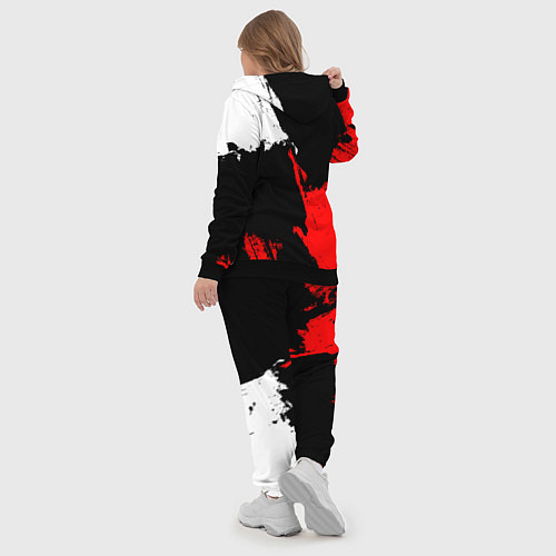 Женский костюм Нью Джерси Девилз - брызги краски / 3D-Черный – фото 5
