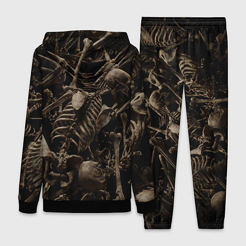 Женский костюм Человеческие кости / 3D-Черный – фото 2