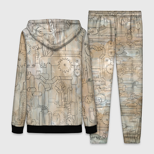 Женский костюм Девушки стимпанк / 3D-Черный – фото 2