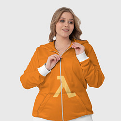 Женский 3D-костюм Half-Life orange, цвет: 3D-белый — фото 2
