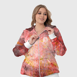 Женский 3D-костюм Абстракция- red embroidered fabric, цвет: 3D-белый — фото 2