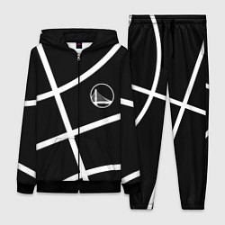 Женский 3D-костюм Голден Стэйт Уорриорз - текстура черного мяча, цвет: 3D-черный