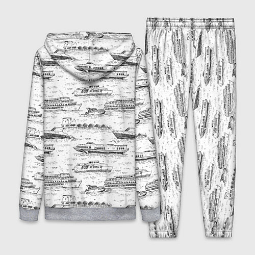 Женский костюм Корабли на Неве / 3D-Меланж – фото 2