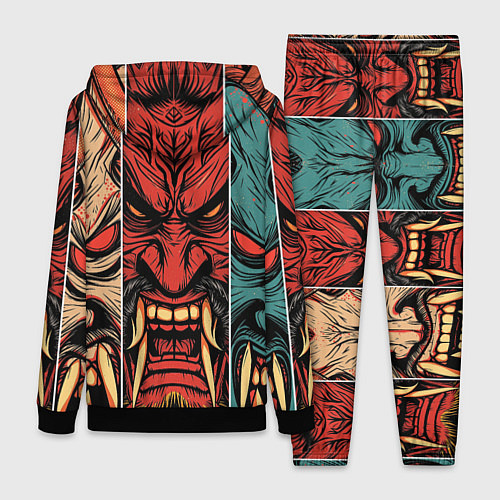 Женский костюм Demons Oni - neuroart / 3D-Черный – фото 2