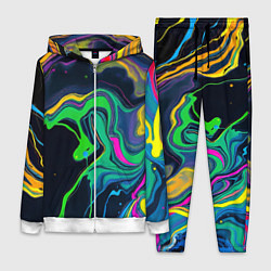 Женский костюм Разводы и переливы разноцветной краски