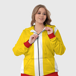 Женский 3D-костюм Color yellow white line, цвет: 3D-красный — фото 2