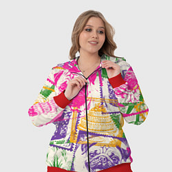 Женский 3D-костюм Мопс и праздник, цвет: 3D-красный — фото 2