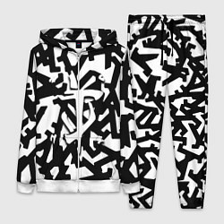 Женский 3D-костюм Doom x half life pattern, цвет: 3D-белый