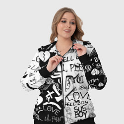 Женский 3D-костюм Doom x liil peep pattern black, цвет: 3D-черный — фото 2