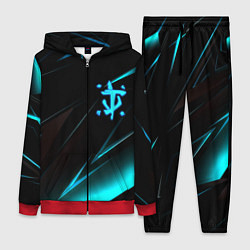 Женский 3D-костюм Doom neon stripes, цвет: 3D-красный