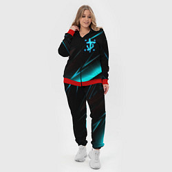 Женский 3D-костюм Doom neon stripes, цвет: 3D-красный — фото 2