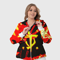 Женский 3D-костюм Doom огненный, цвет: 3D-белый — фото 2