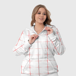 Женский 3D-костюм Color white red crosses, цвет: 3D-белый — фото 2