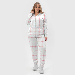 Женский 3D-костюм Color white red crosses, цвет: 3D-белый — фото 2
