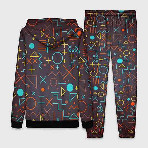 Женский костюм Different shapes of geometry / 3D-Черный – фото 2