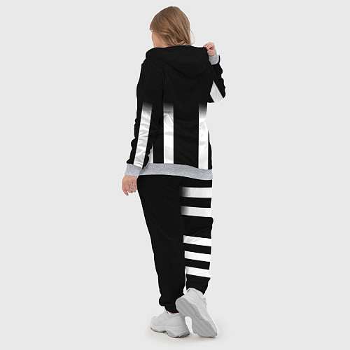 Женский костюм Doom line white / 3D-Меланж – фото 5