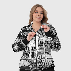 Женский 3D-костюм Monster energy trend black, цвет: 3D-черный — фото 2