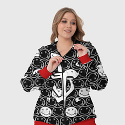 Женский 3D-костюм Doom x nirvana pattern, цвет: 3D-красный — фото 2