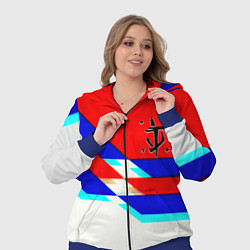 Женский 3D-костюм Doom geometry cyber sport, цвет: 3D-синий — фото 2