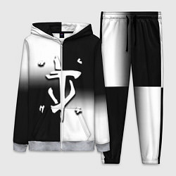 Женский 3D-костюм Doom black geometry, цвет: 3D-меланж